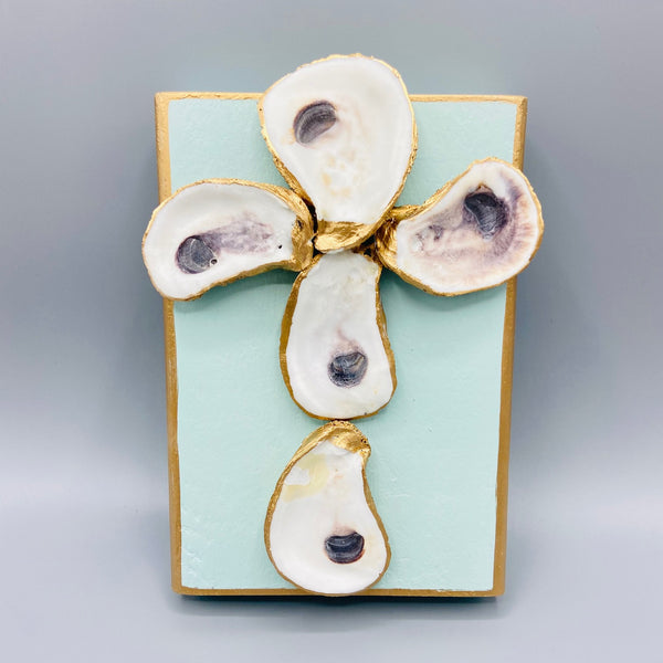 Oyster Cross Wood Block