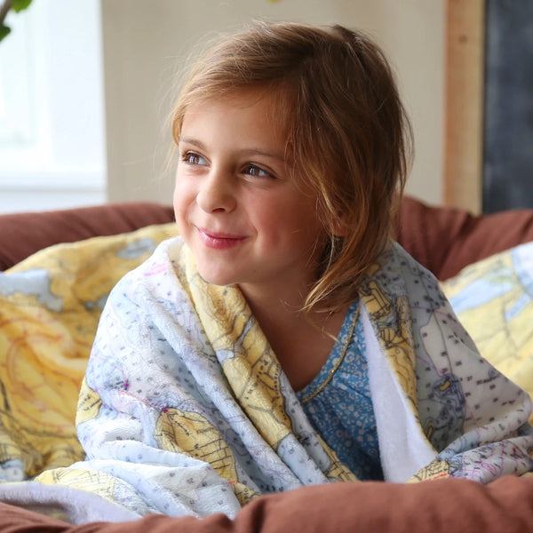 Charleston Nautical Map Throw