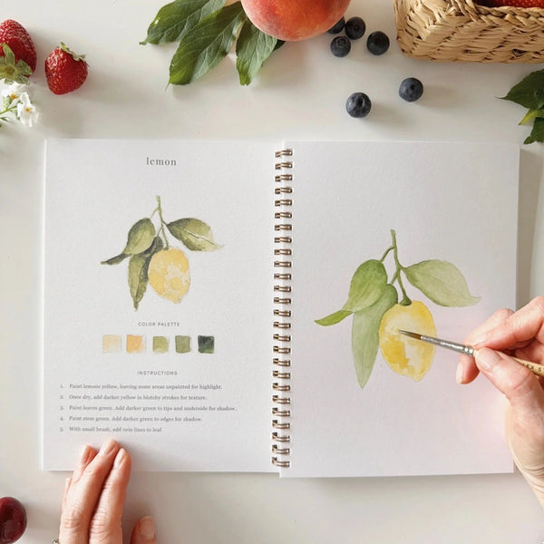 Fruits Watercolor Workbook