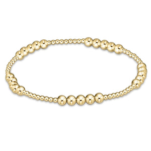 enewton Blissful Pattern 2mm Bead Bracelet - 4mm Gold