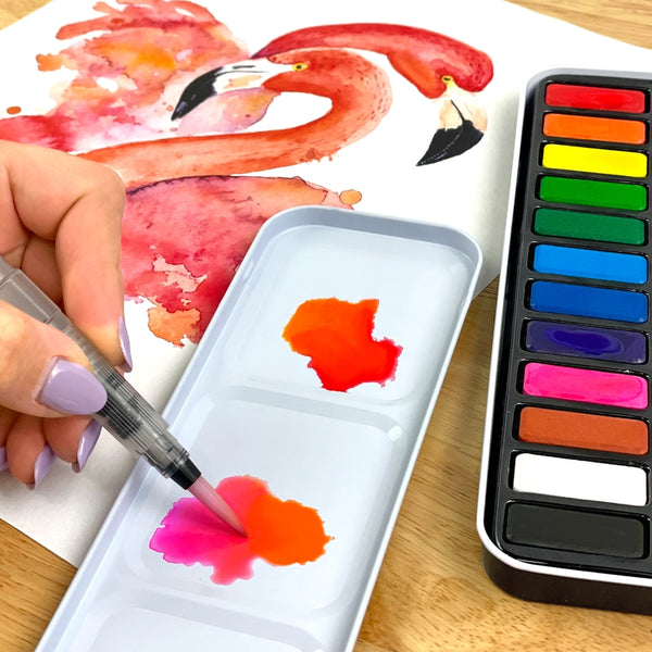 Watercolor Paints Travel Tin