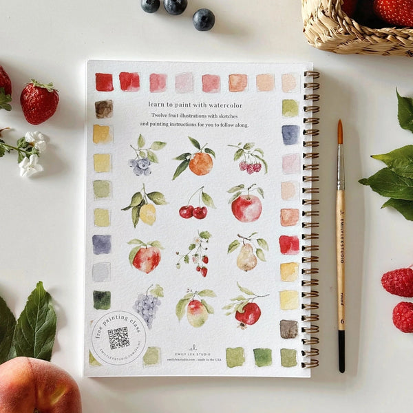 Fruits Watercolor Workbook