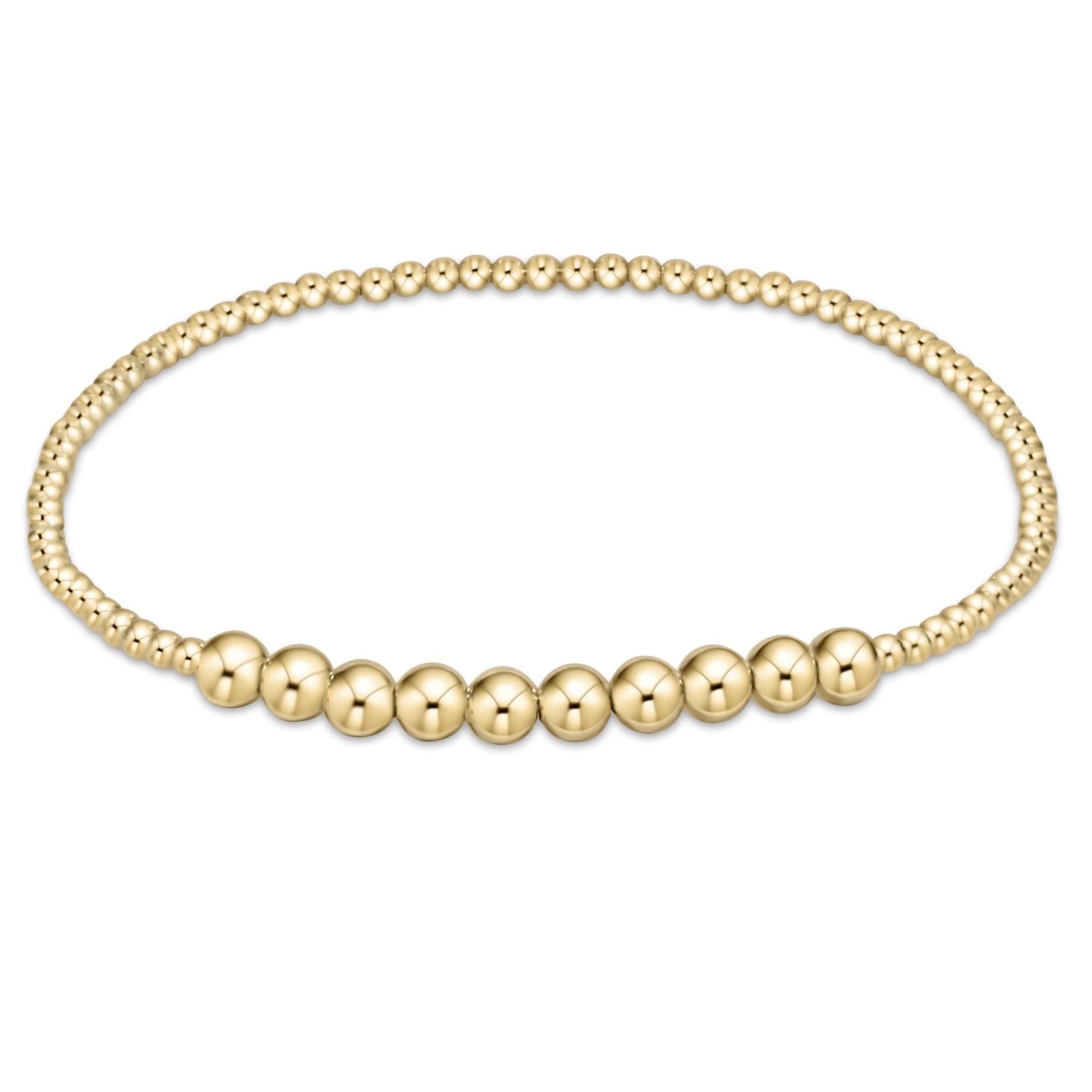 enewton 2mm Gold Beaded Bliss Bracelet