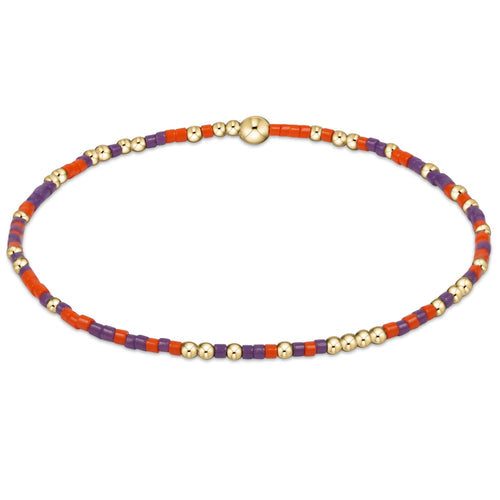 enewton Gameday Hope Bracelet Bright Orange Purple - Clemson