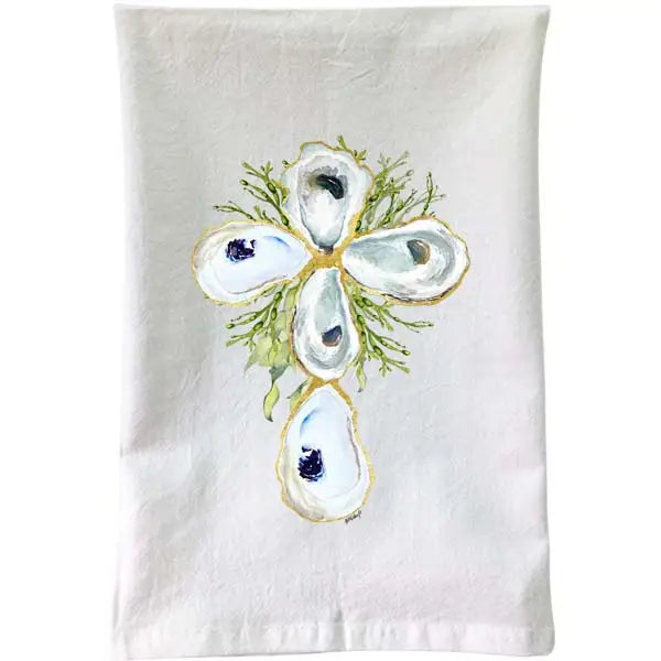 Oyster Cross Dish Towel