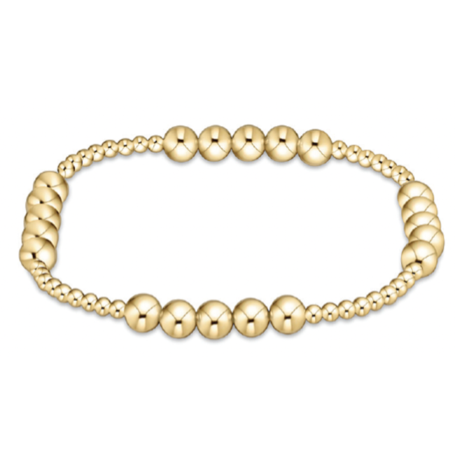 enewton Blissful Pattern 2.5mm Bead Bracelet - 5mm Gold