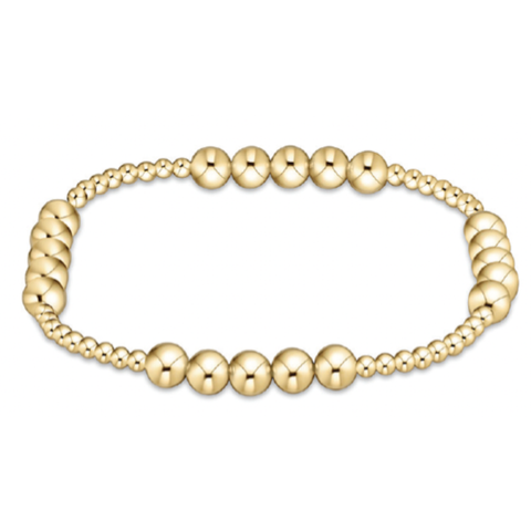 enewton Blissful Pattern 2.5mm Bead Bracelet - 5mm Gold