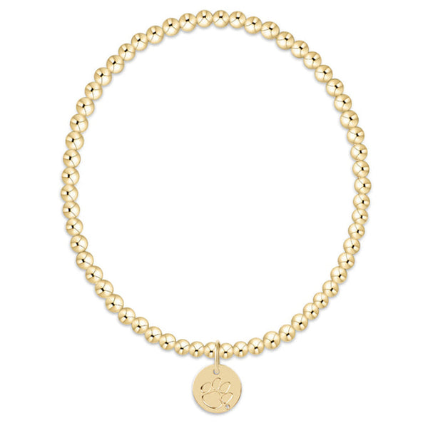ecollegiate classic gold 3mm bracelet - Clemson
