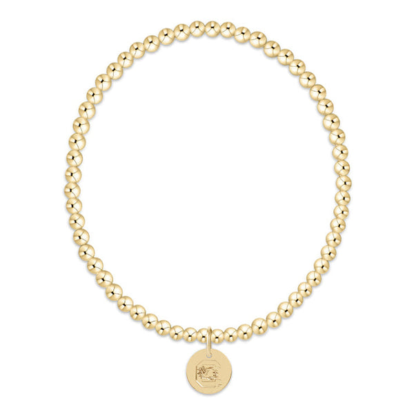 ecollegiate classic gold 3mm bracelet - South Carolina