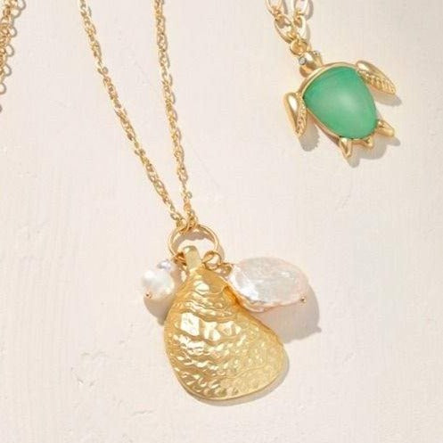 Oyster Charm Long Necklace