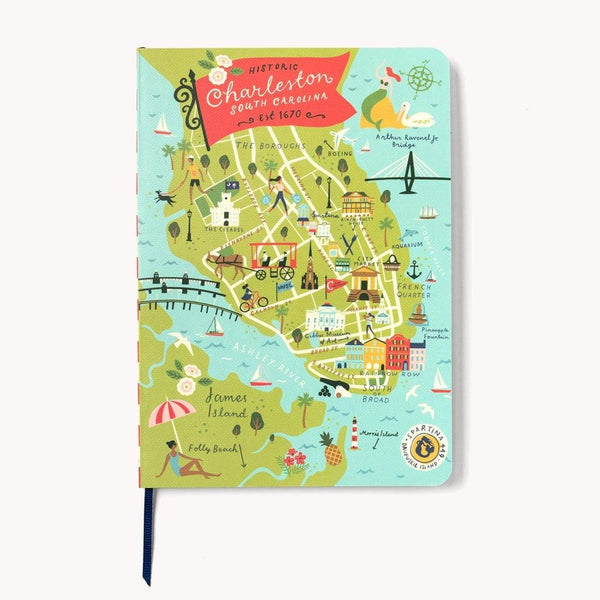 Charleston Ruled Notebook