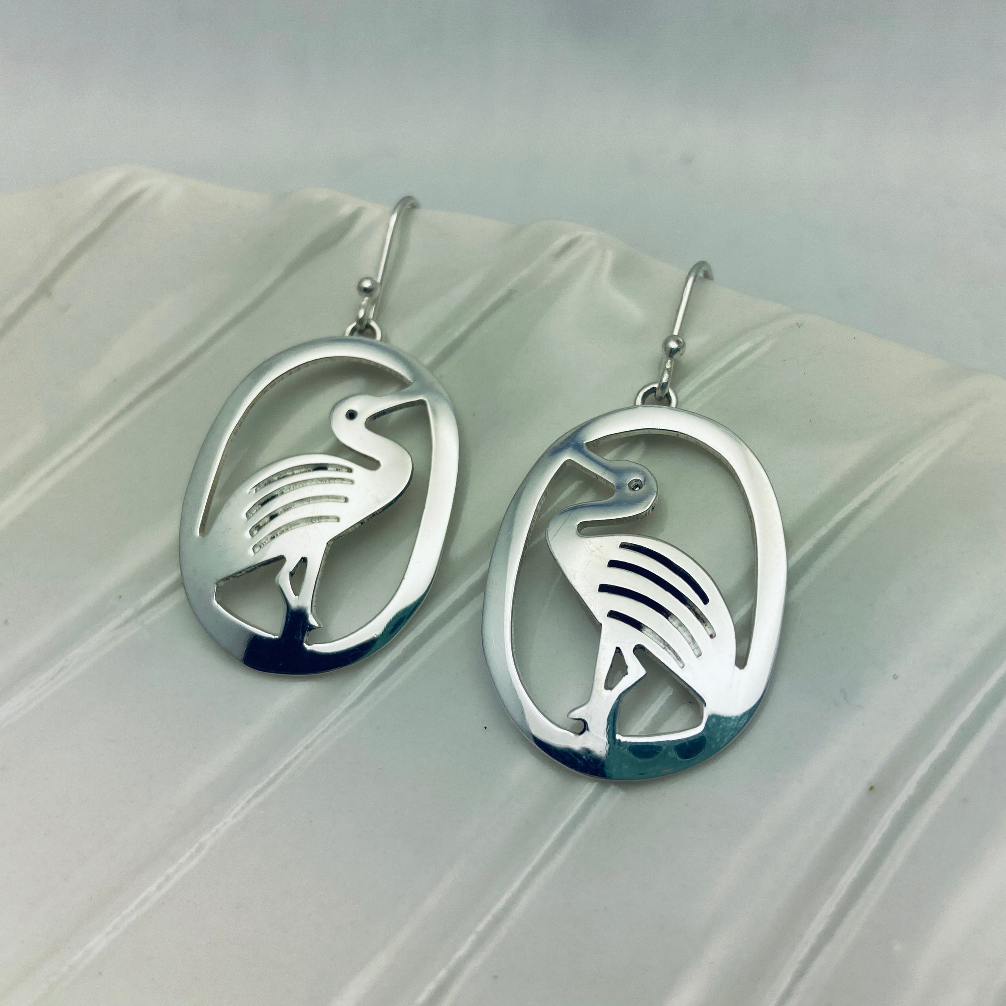 Heron Oval SP Earrings