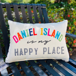 Daniel Island Happy Place Pillow