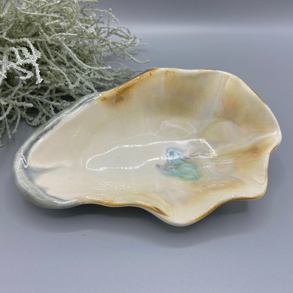 Oyster Porcelain Dip Bowl