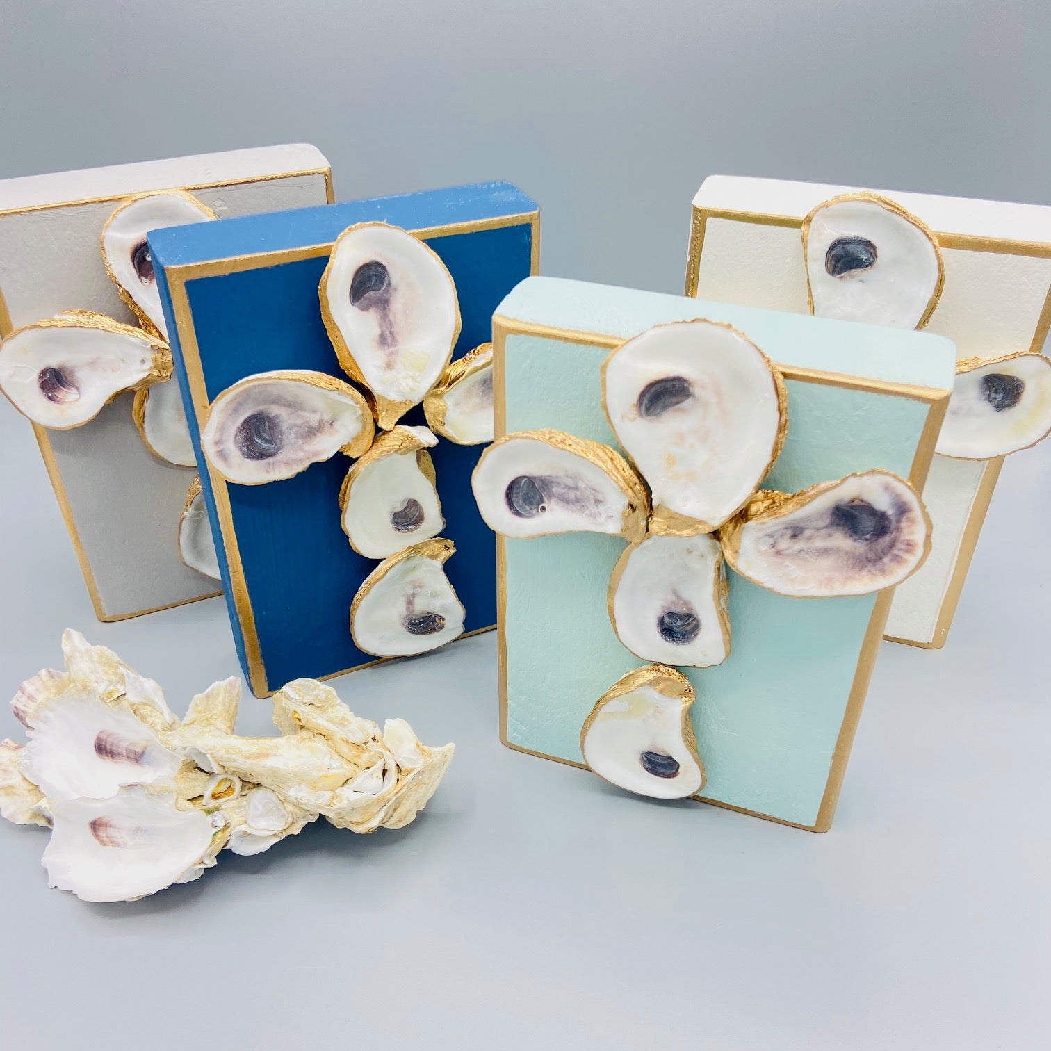 Oyster Cross Wood Block – ZINNIA of Belle Hall