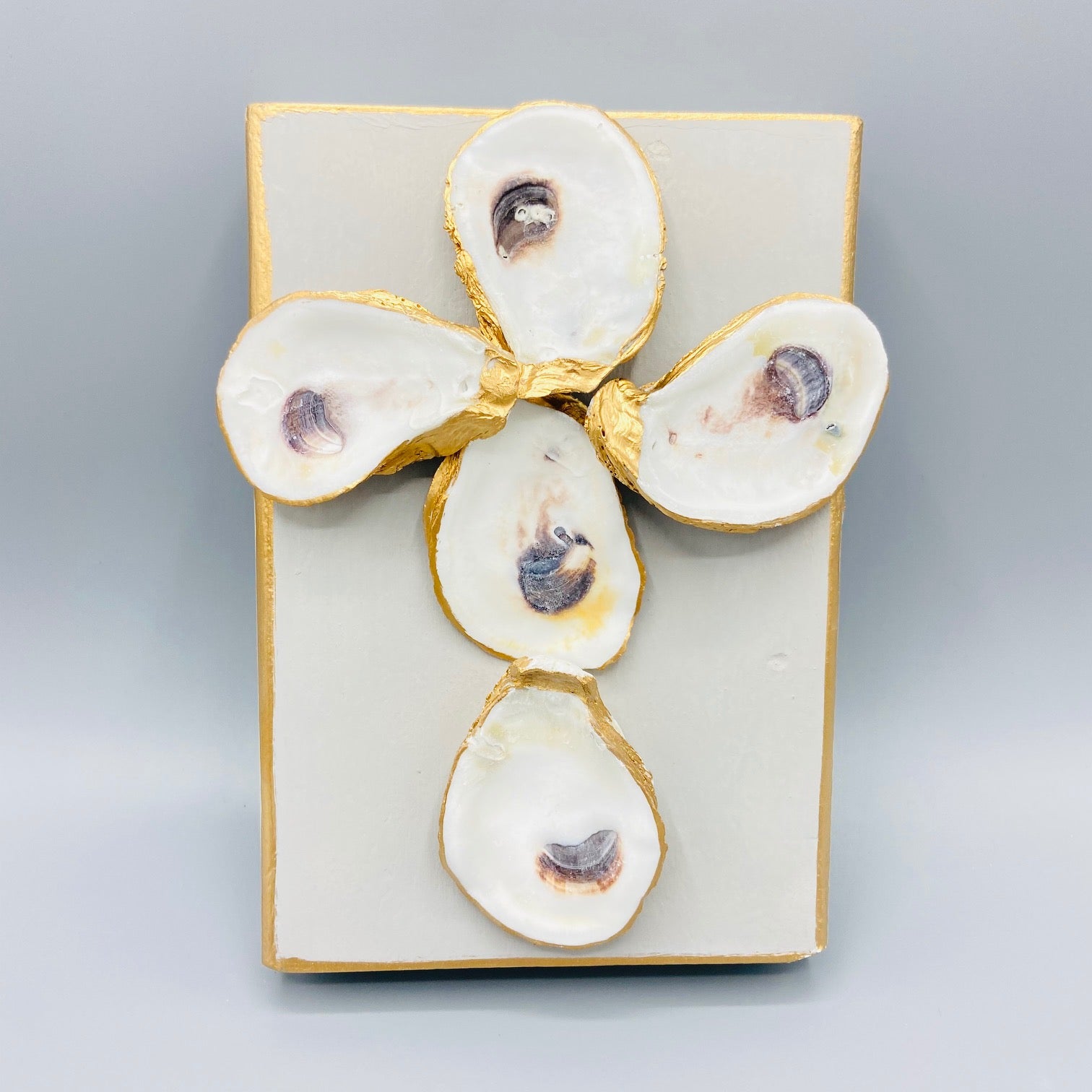 Oyster Cross Wood Block