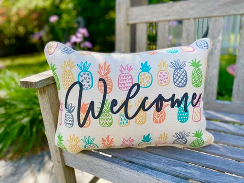 Welcome Pineapple Pillow