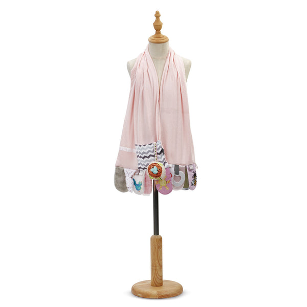 Mommy & Me Activity Scarf Pink